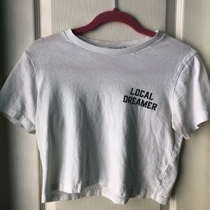 Cropped forever 21 t shirt